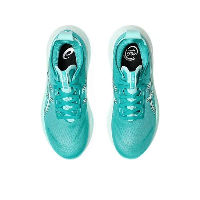 Asics Gel-Nimbus 27 Wave Teal & Illuminate Mint Asics Gel-Nimbus 27 Wave Teal & Illuminate Mint